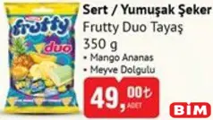 FRUTTY DUO TAYAŞ SERT/YUMUŞAK ŞEKER 350 G - BAYRAM ŞEKERİ/ÇİKOLATASI